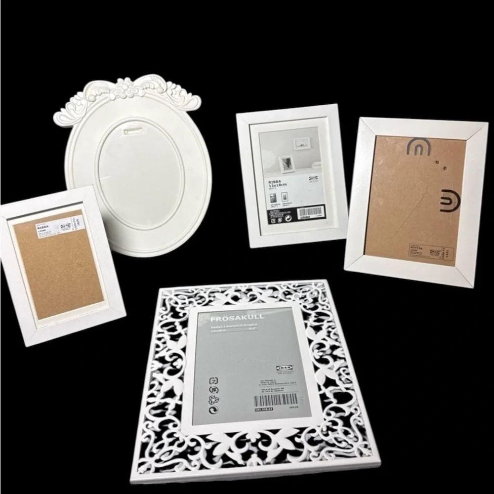 IKEA Lot Of 5 CottageCore Frames Ribba Karsholm Photo Picture Bundle Collage Min